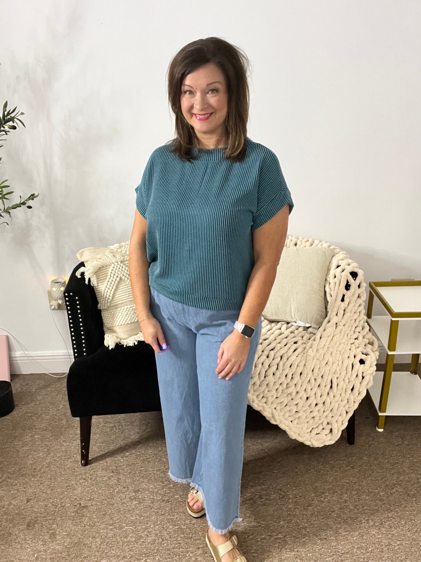 The Essential Ribbed Cap Sleeve Top