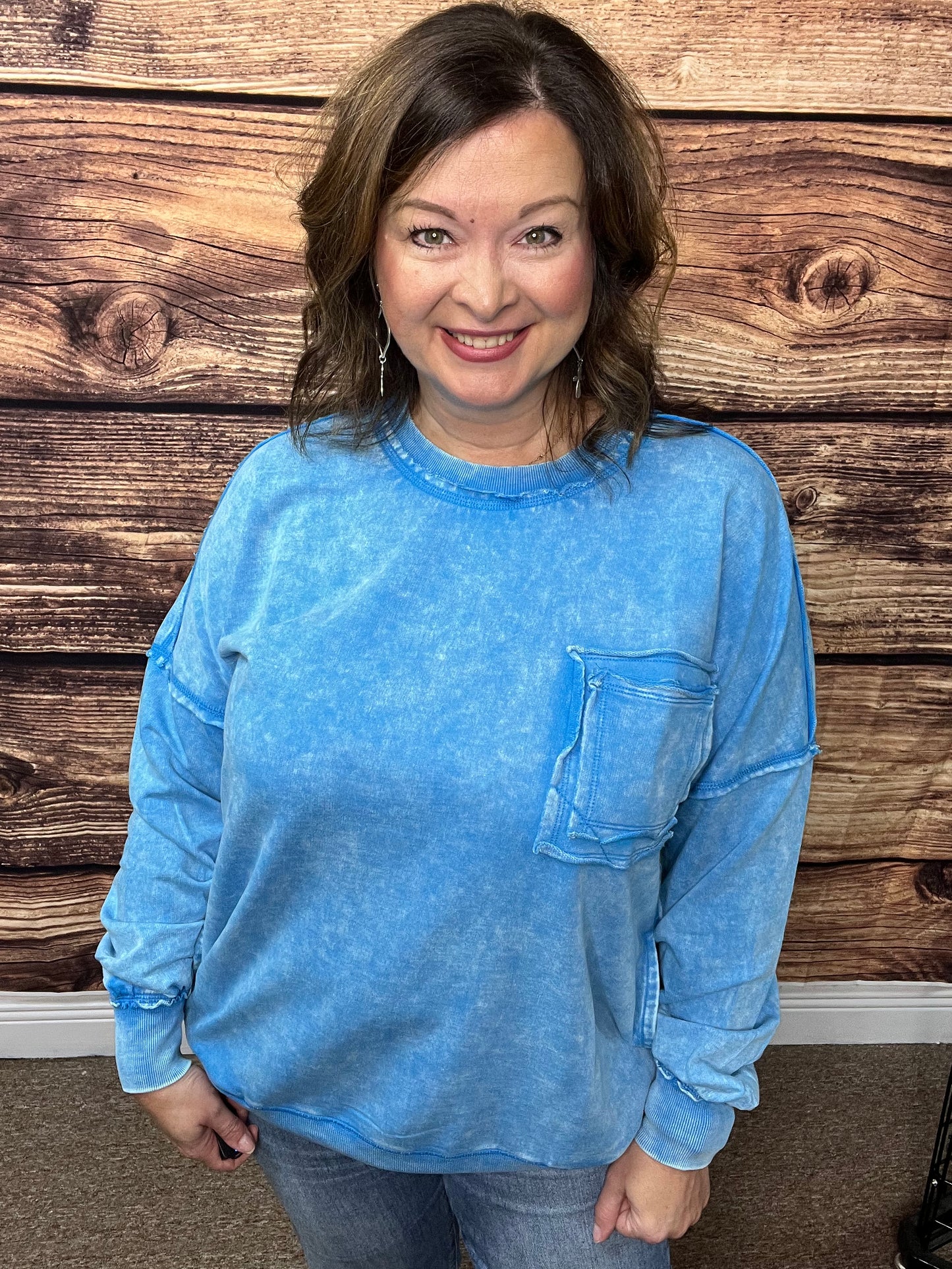 Acid Wash Pullover Small-XL