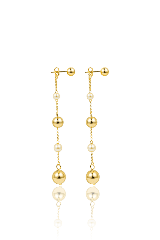 Pearl & Grace Linked Pearl Dangles
