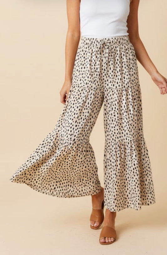Easy Breeze Spotted Wide Leg Pants