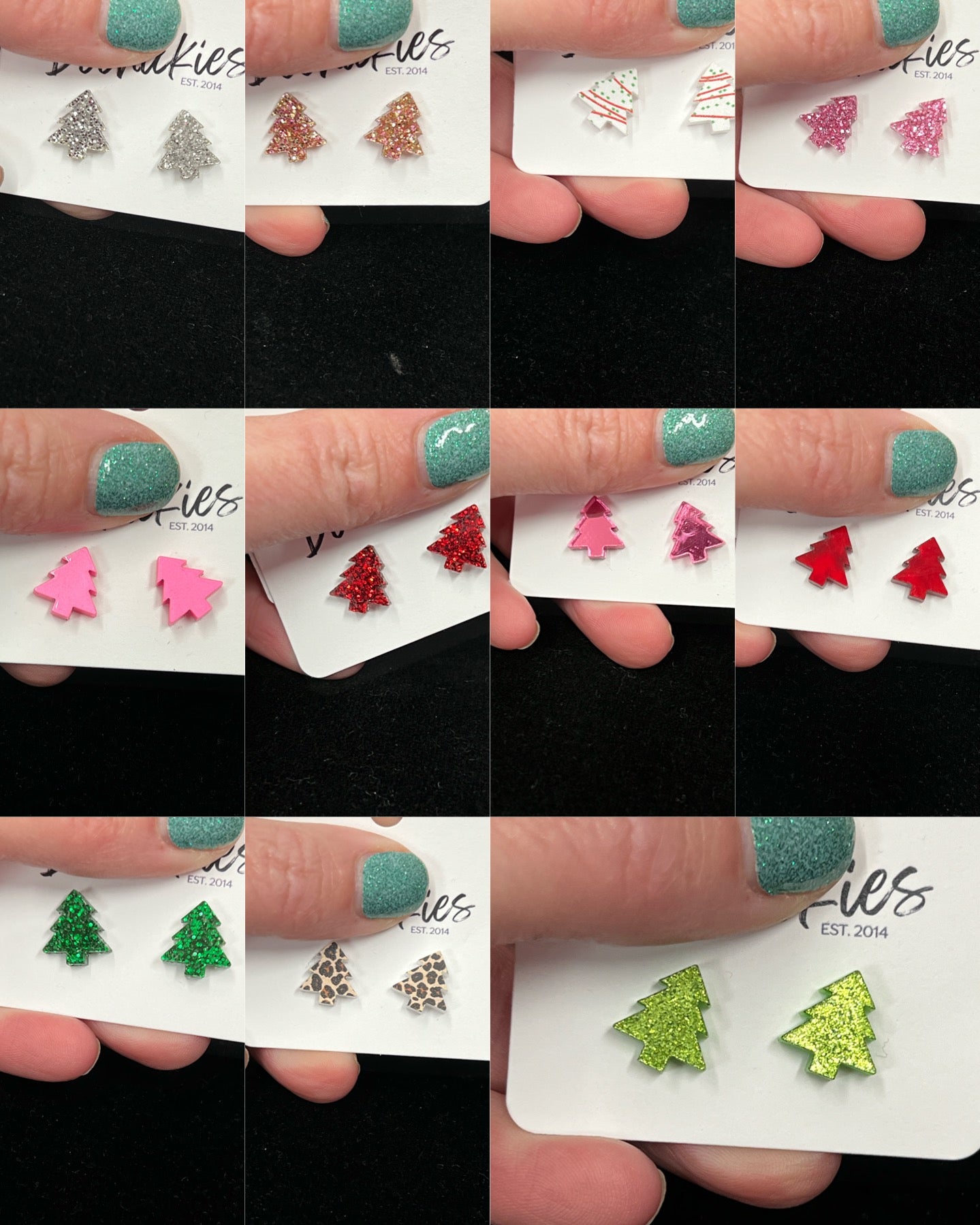 Christmas Tree Stud Earrings