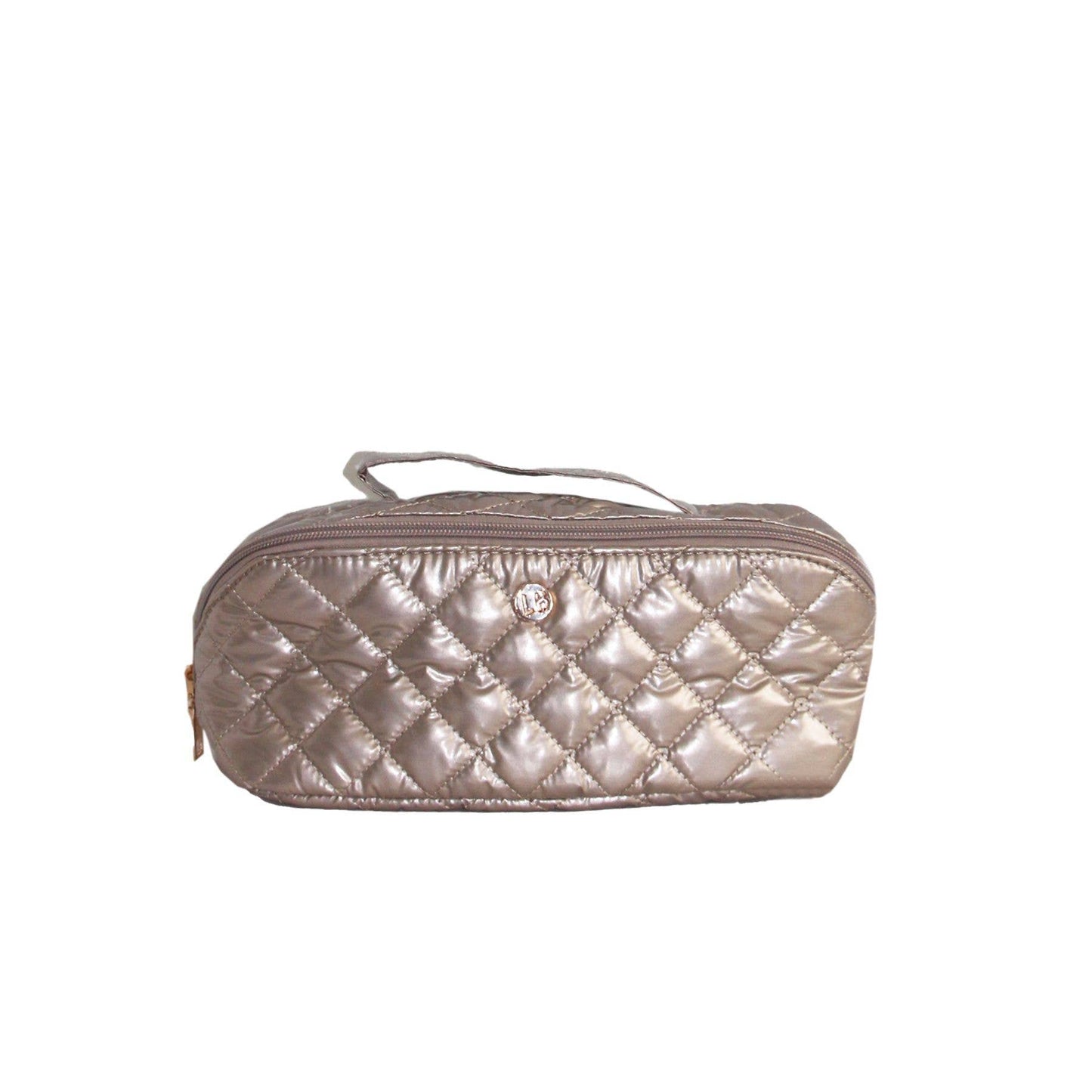 Cosmetic Diamond Makeup Travel Bag GlamZip Champagne