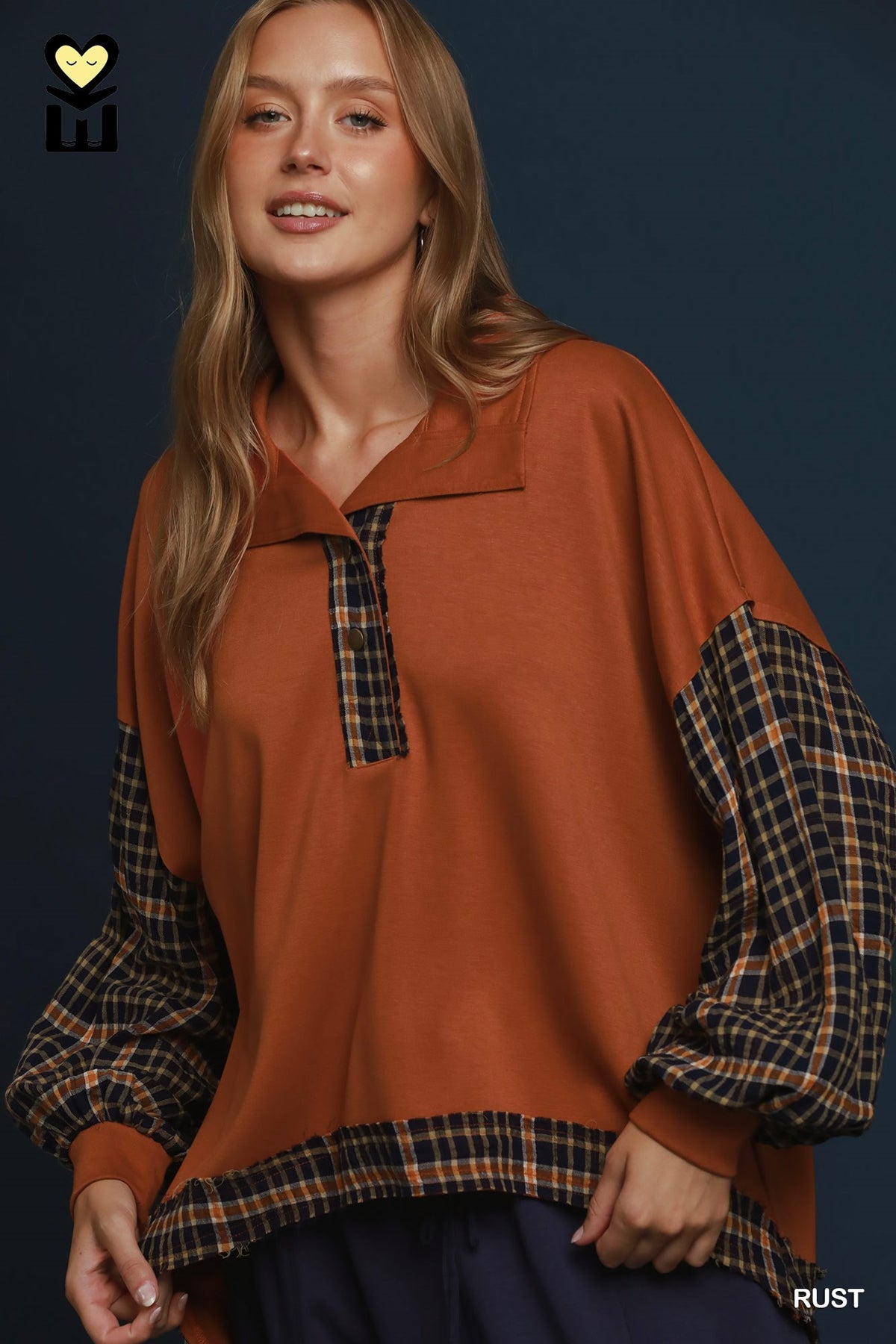 Pumpkin Patch Plaid Pullover