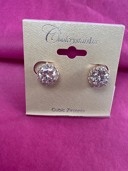 Fashion Earrings Rose Gold Plating Clip On Earrings-25438c600