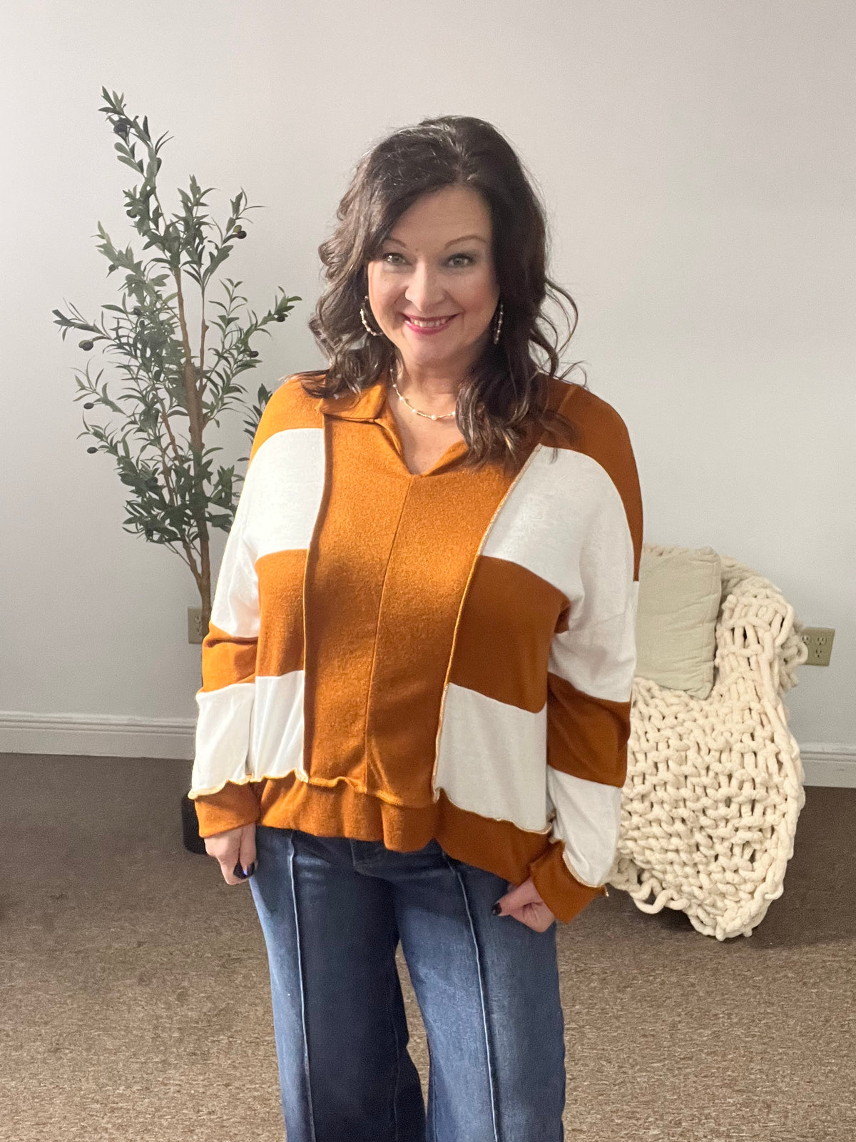 Weekend Ready Striped Pullover