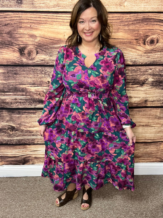 Fit and Flare Floral Dress