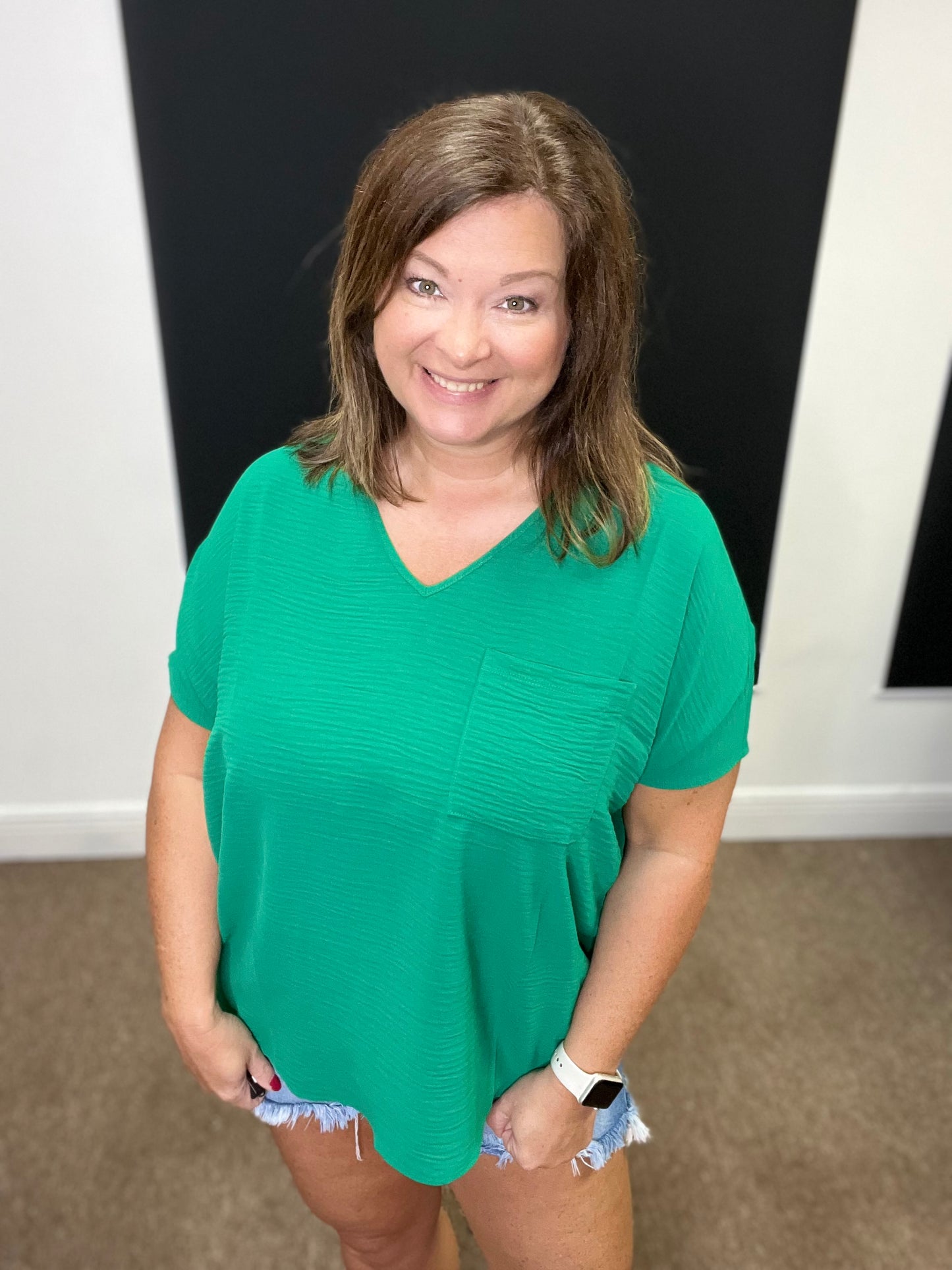 Air Flow Top, Kelly Green