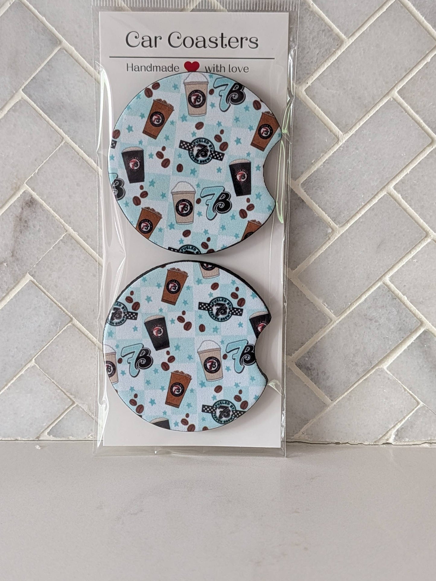 Brew Coffee Inspired Car Coasters