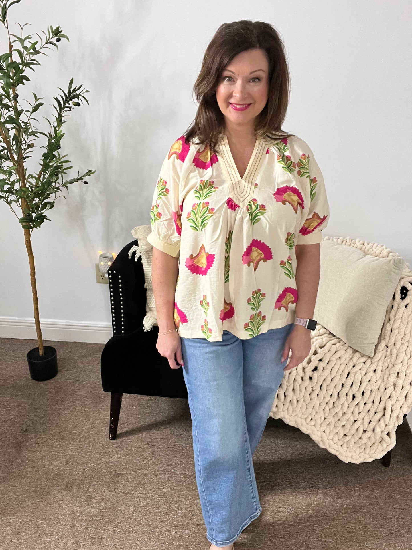 Southern Bloom Top