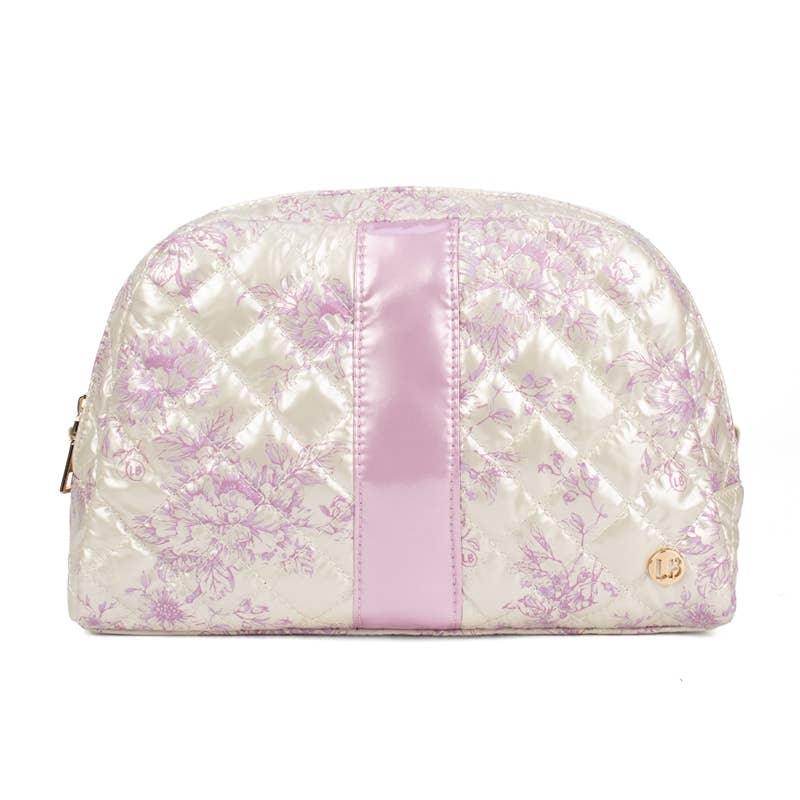 Cosmetic Makeup Bag Travel Pouch Pink Floral