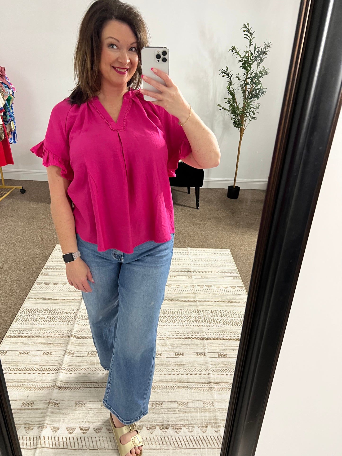 Southern Charm Ruffle Top