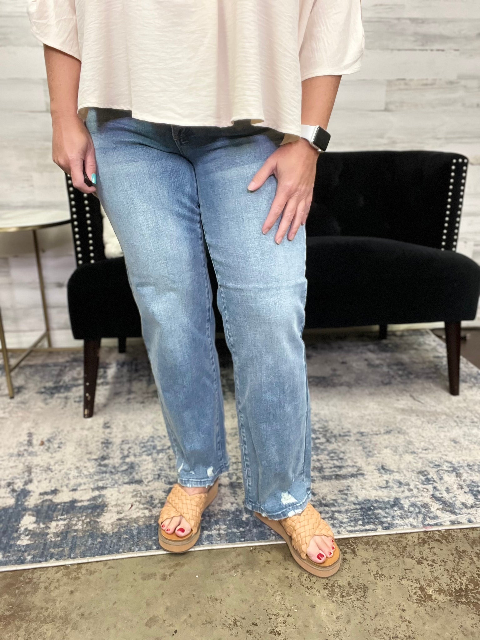 Judy Blue: Carry On Jeans, Medium Wash