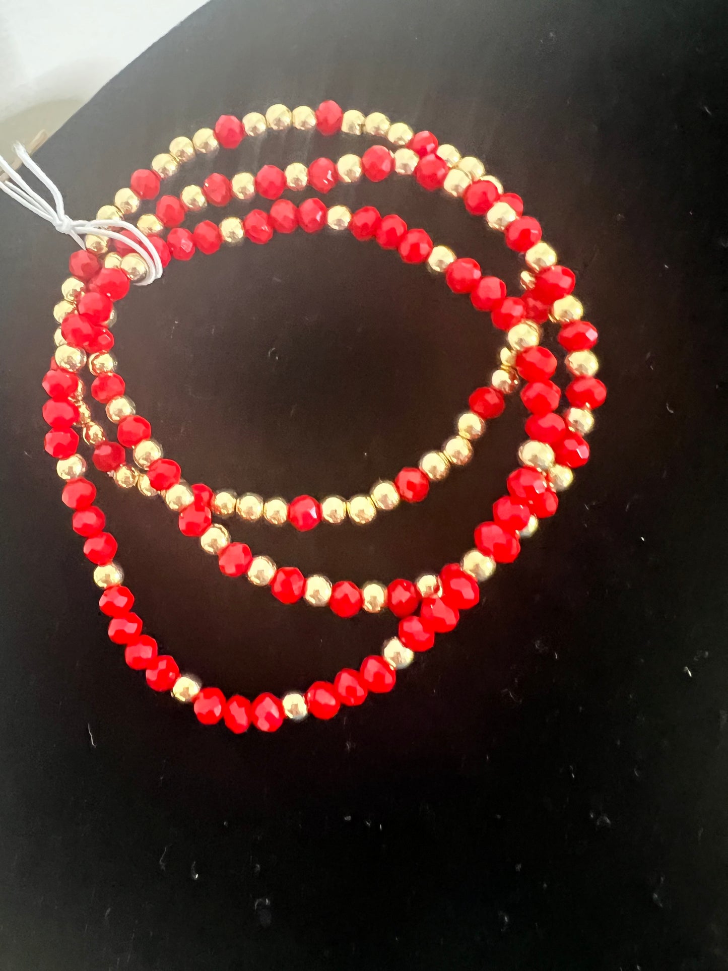 3 Strand Stretchy Bead Bracelet Set