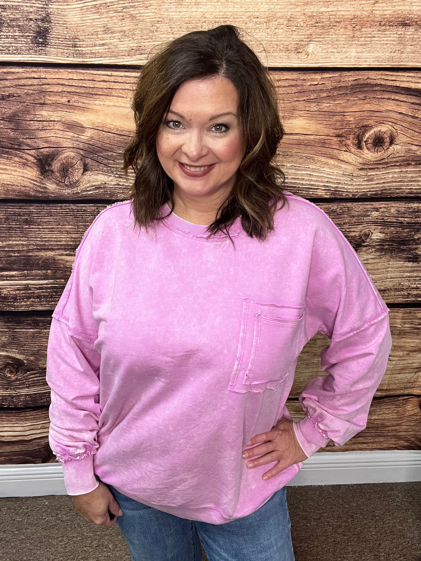 Acid Wash Pullover Small-XL