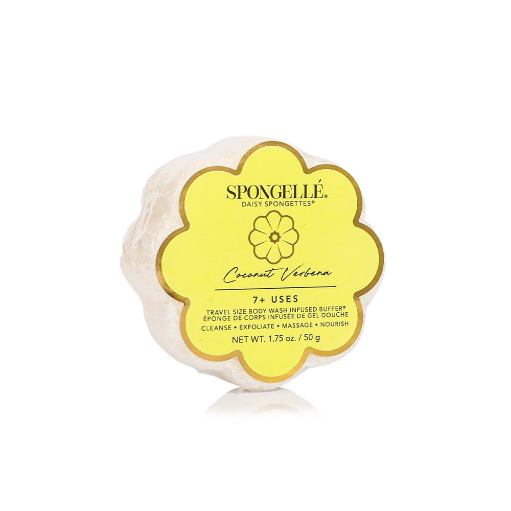 Coconut Verbena Daisy Spongette  | Soap Sponge | White Lotus
