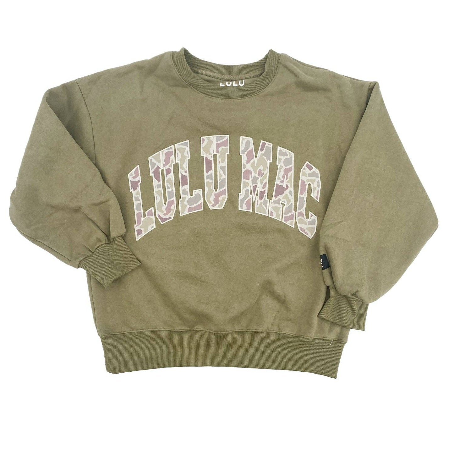 Lulu Mac Sweatshirt Green Camo