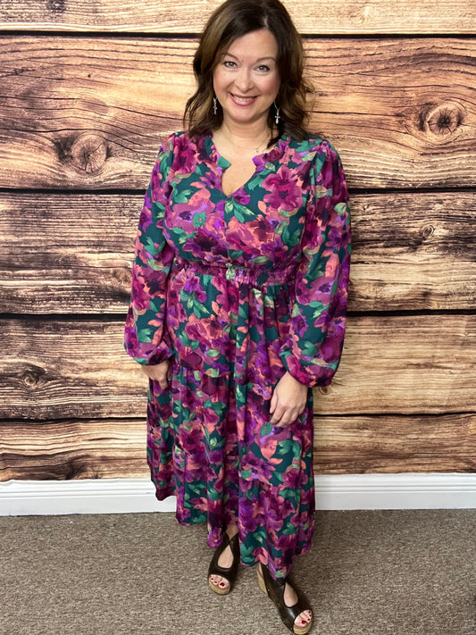 Fit and Flare Floral Dress