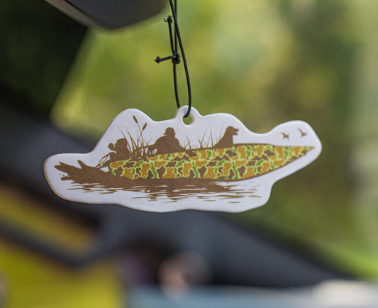 Duck Boat - air freshener - Black Ice scent.
