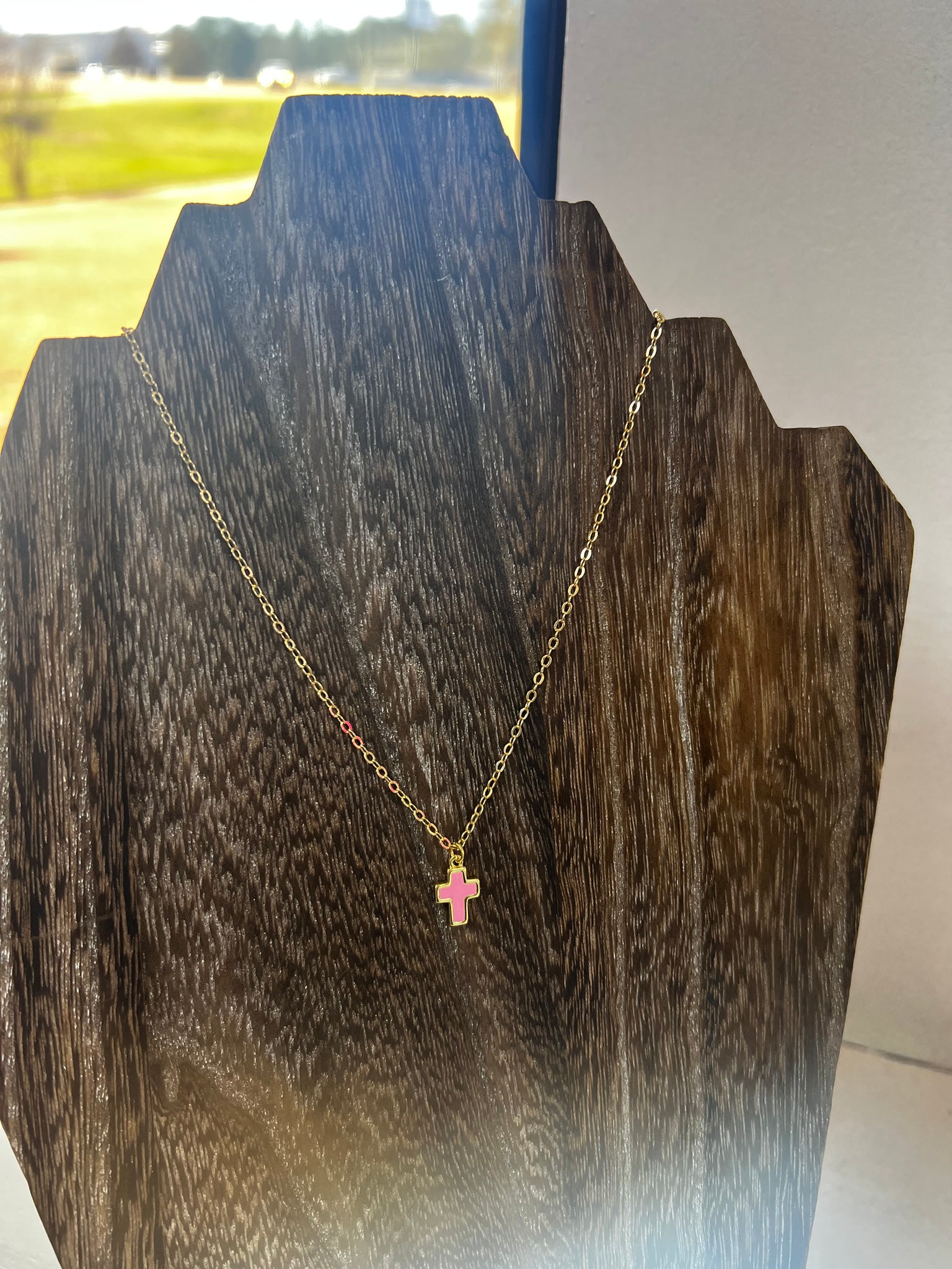 Colorful Cross Necklace