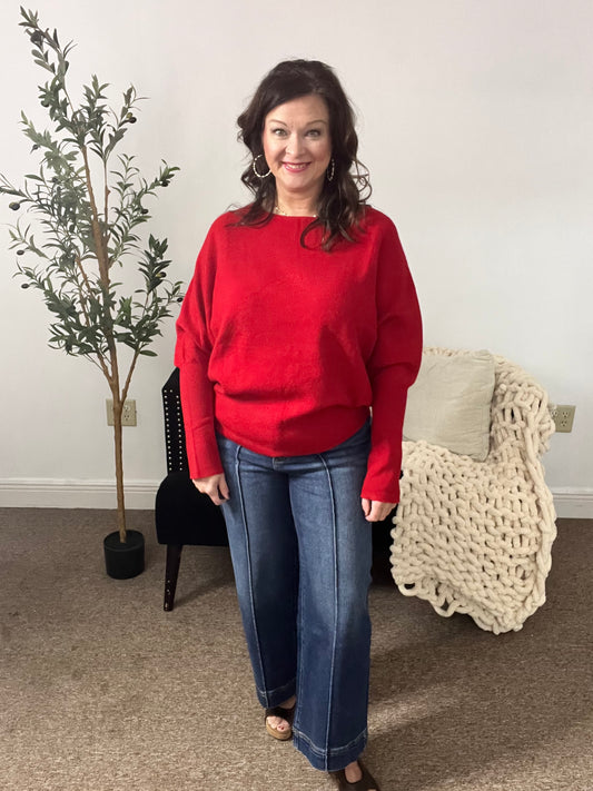 Easy Elegance Boat Neck Sweater