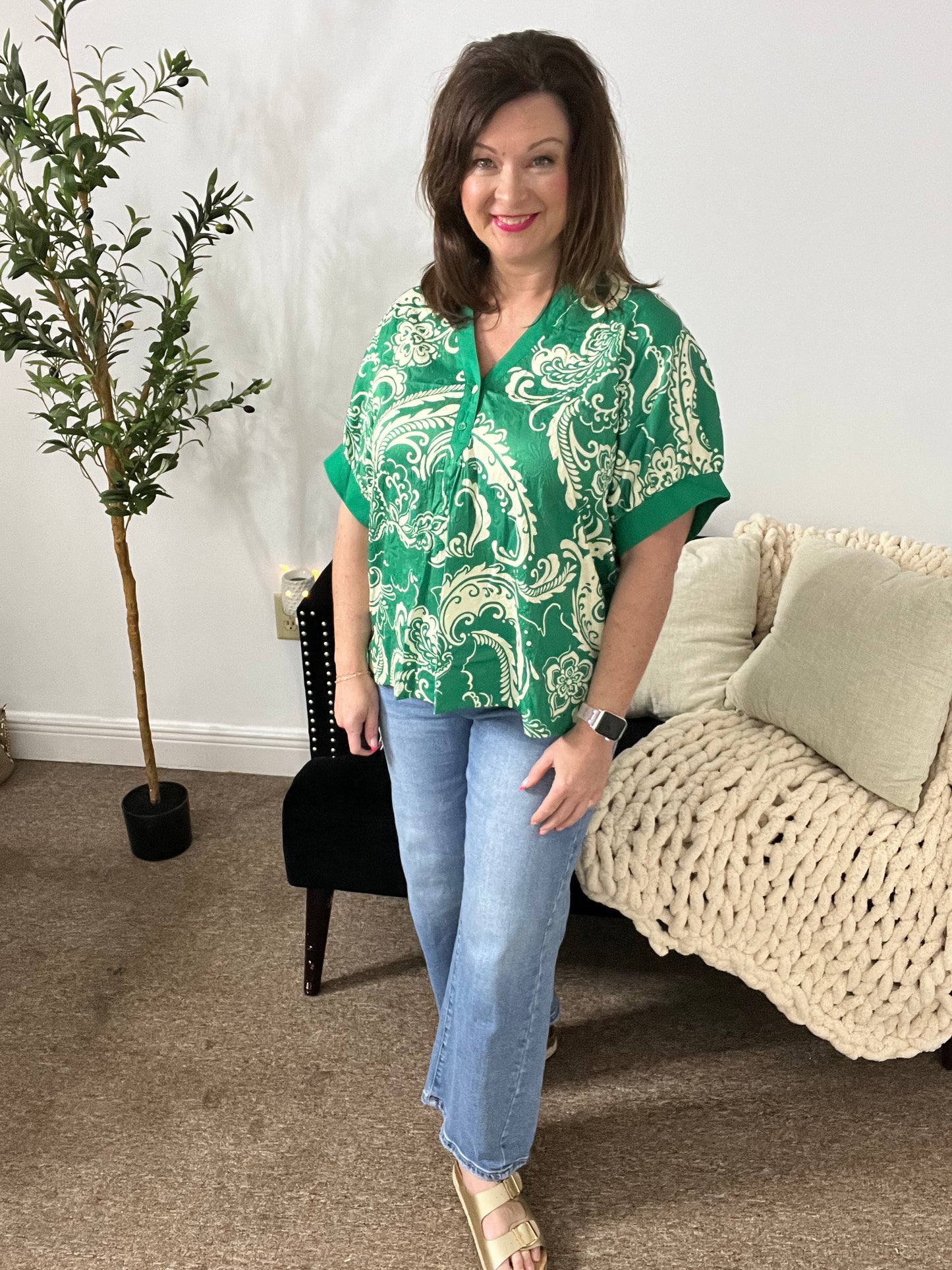 Southern Charm Paisley Top