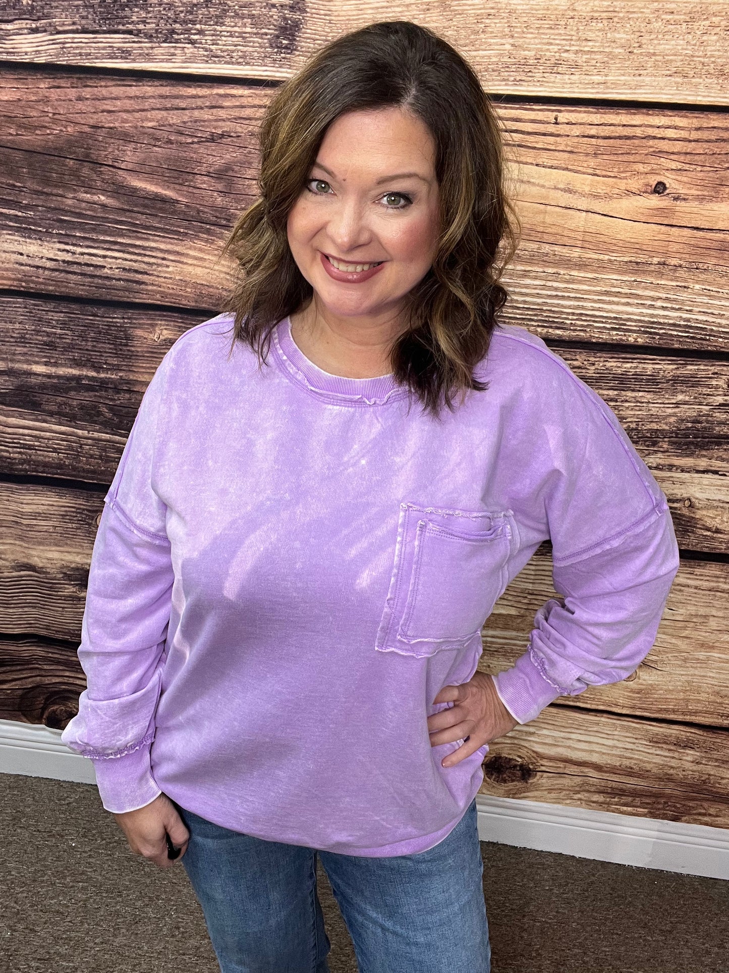 Acid Wash Pullover Small-XL