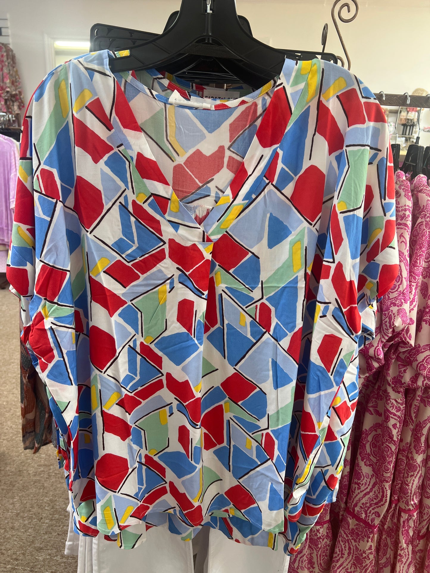 Abstract Print Top
