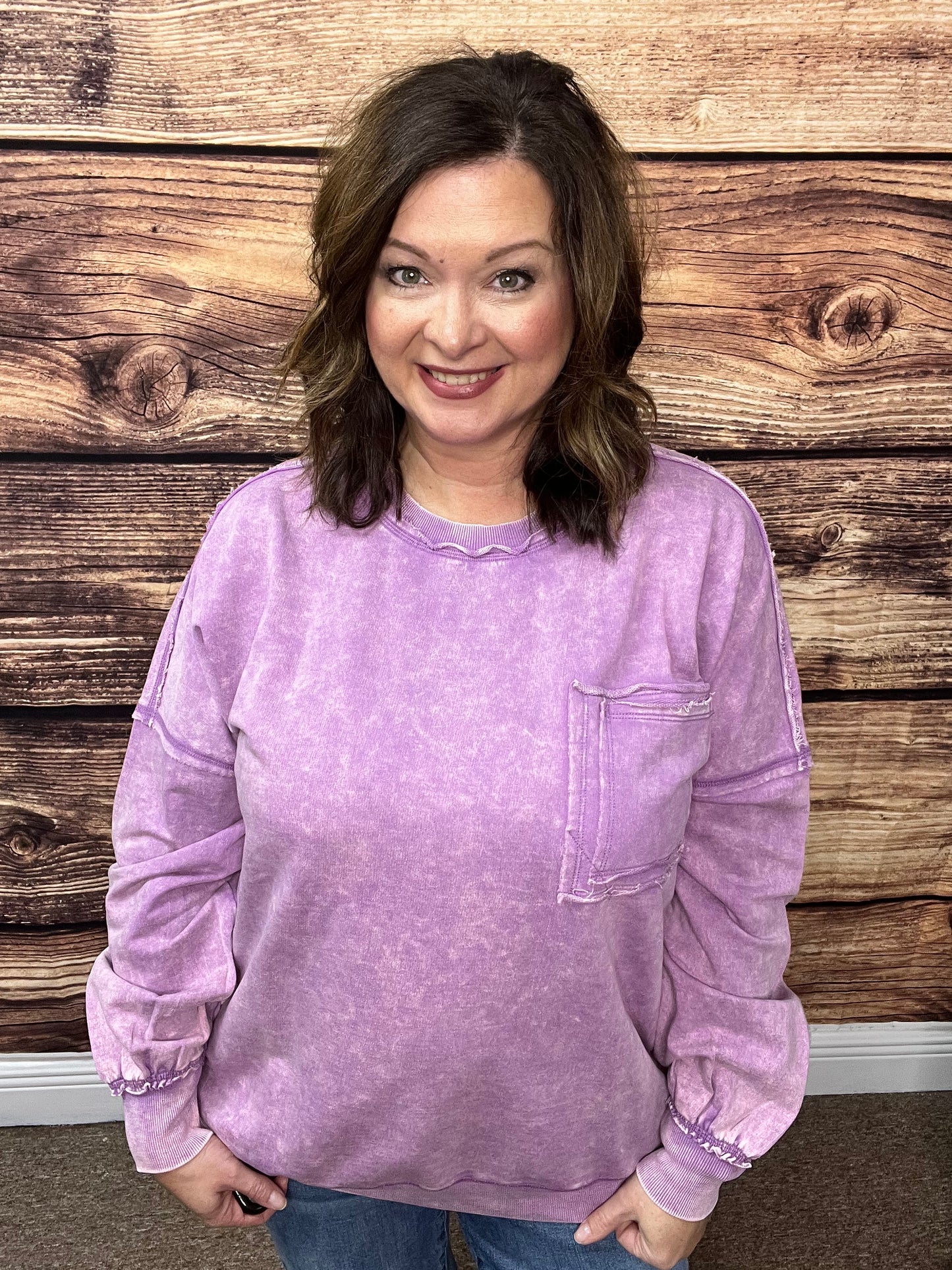 Acid Wash Pullover Small-XL