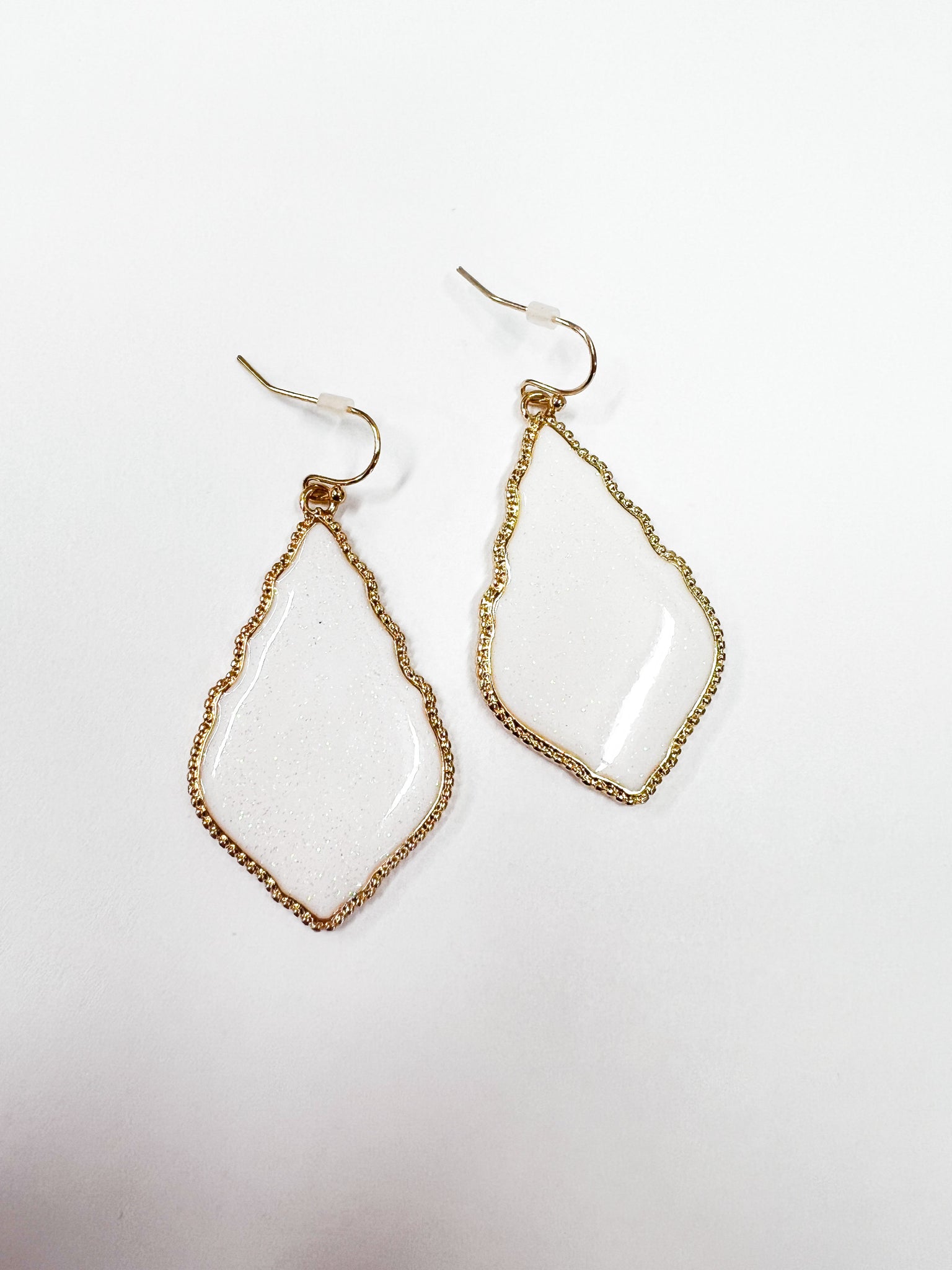 Glitter Tear Drop Earring