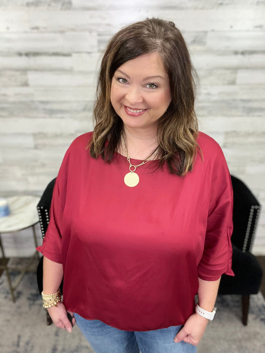 Effortless Drape Silky Top