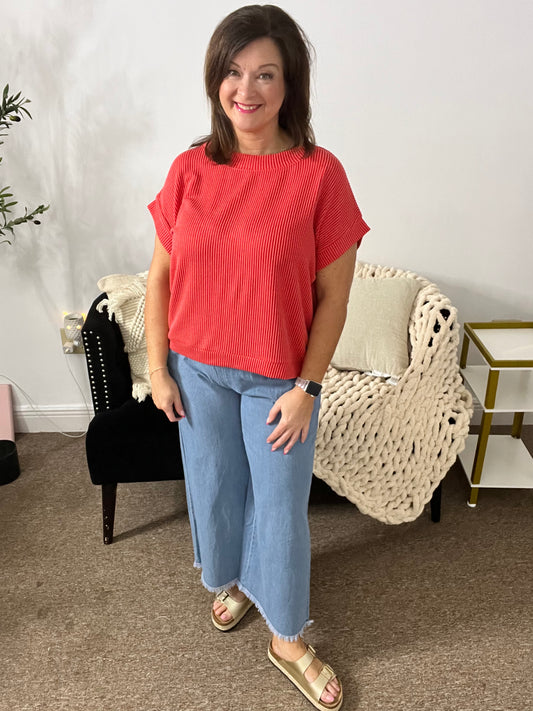 The Essential Ribbed Cap Sleeve Top