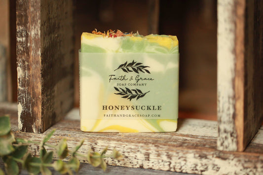 Honeysuckle Cold Process Bar Soap, 4.5 oz.