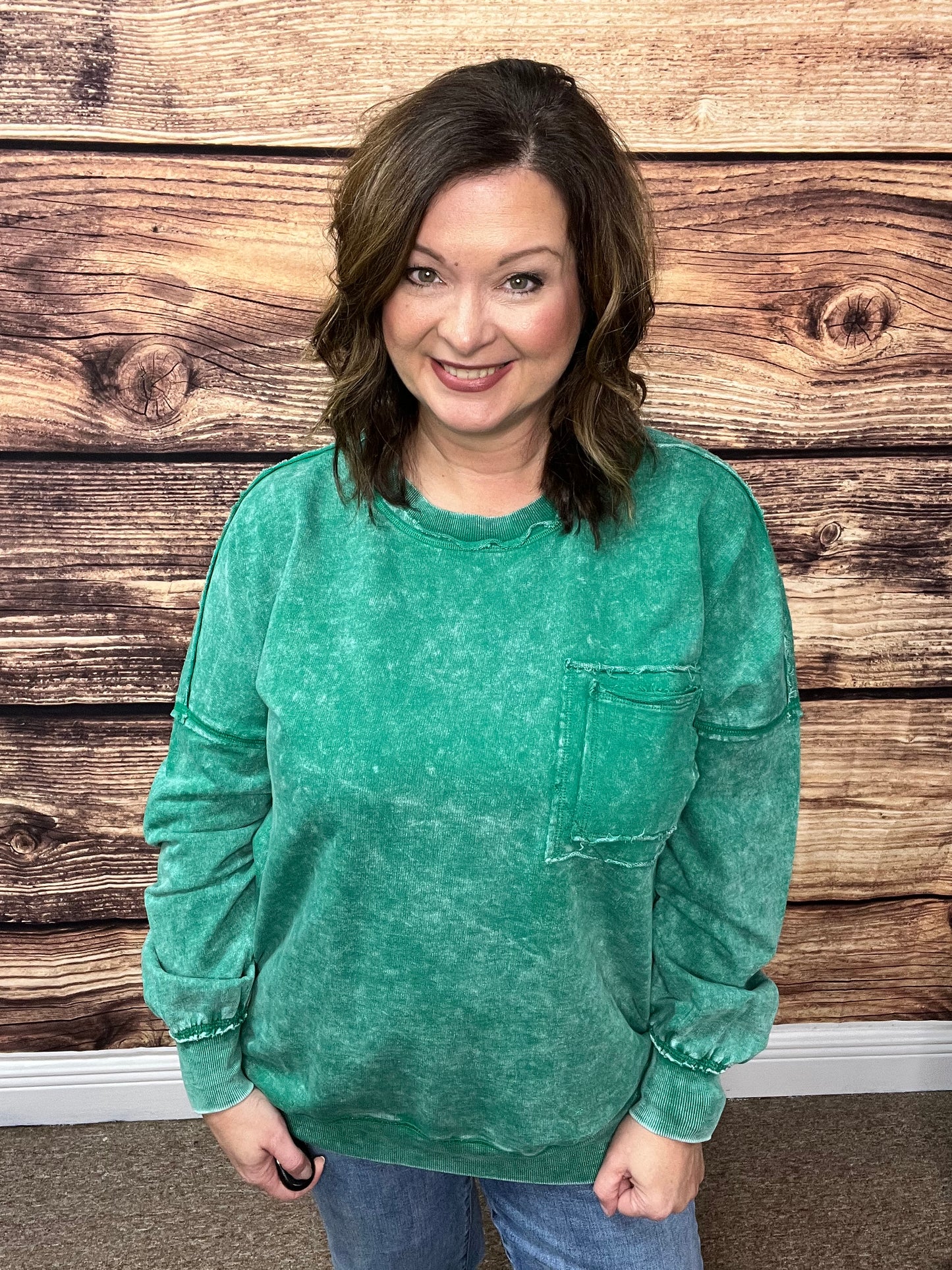 Acid Wash Pullover Small-XL