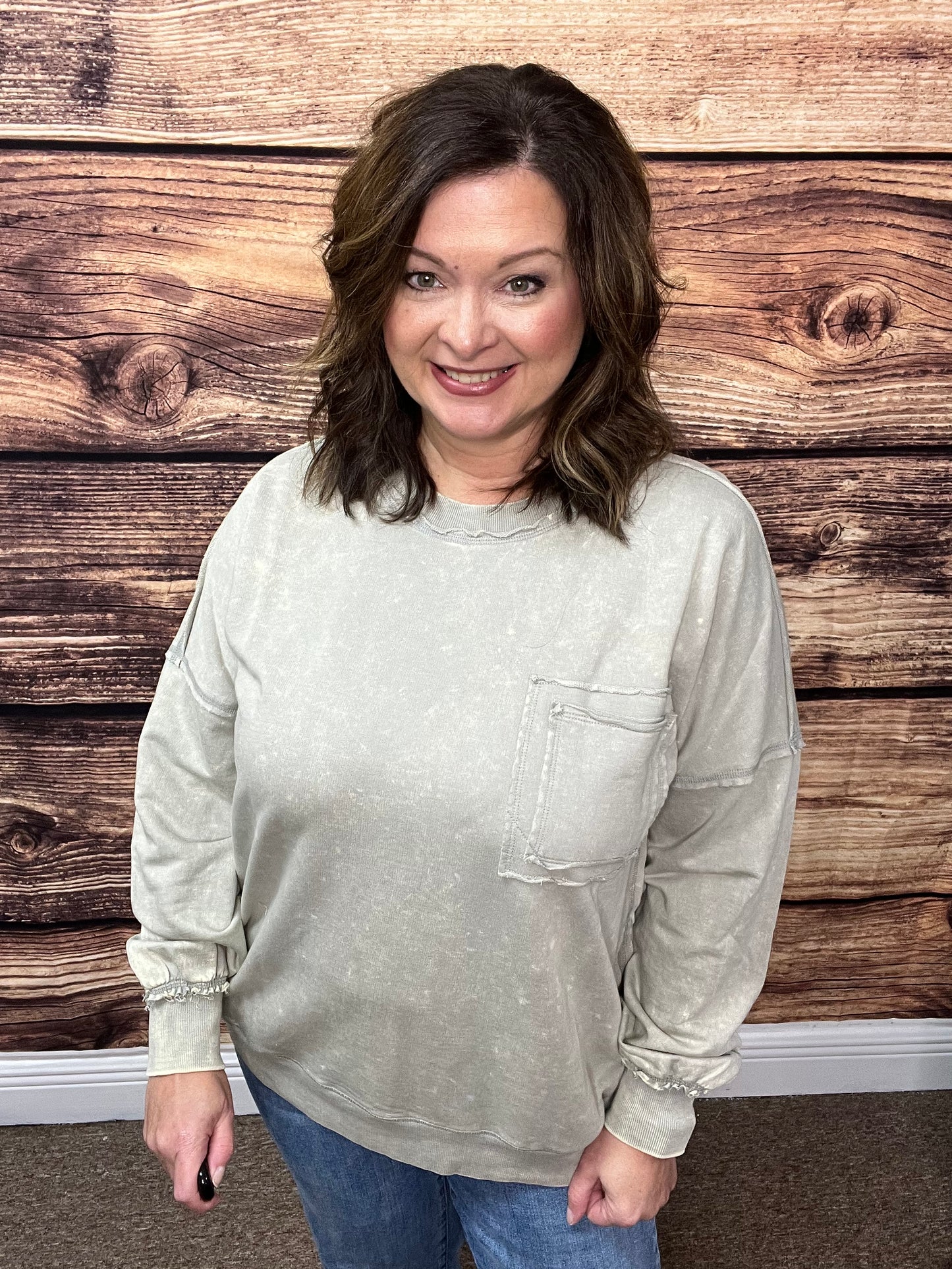 Acid Wash Pullover Small-XL