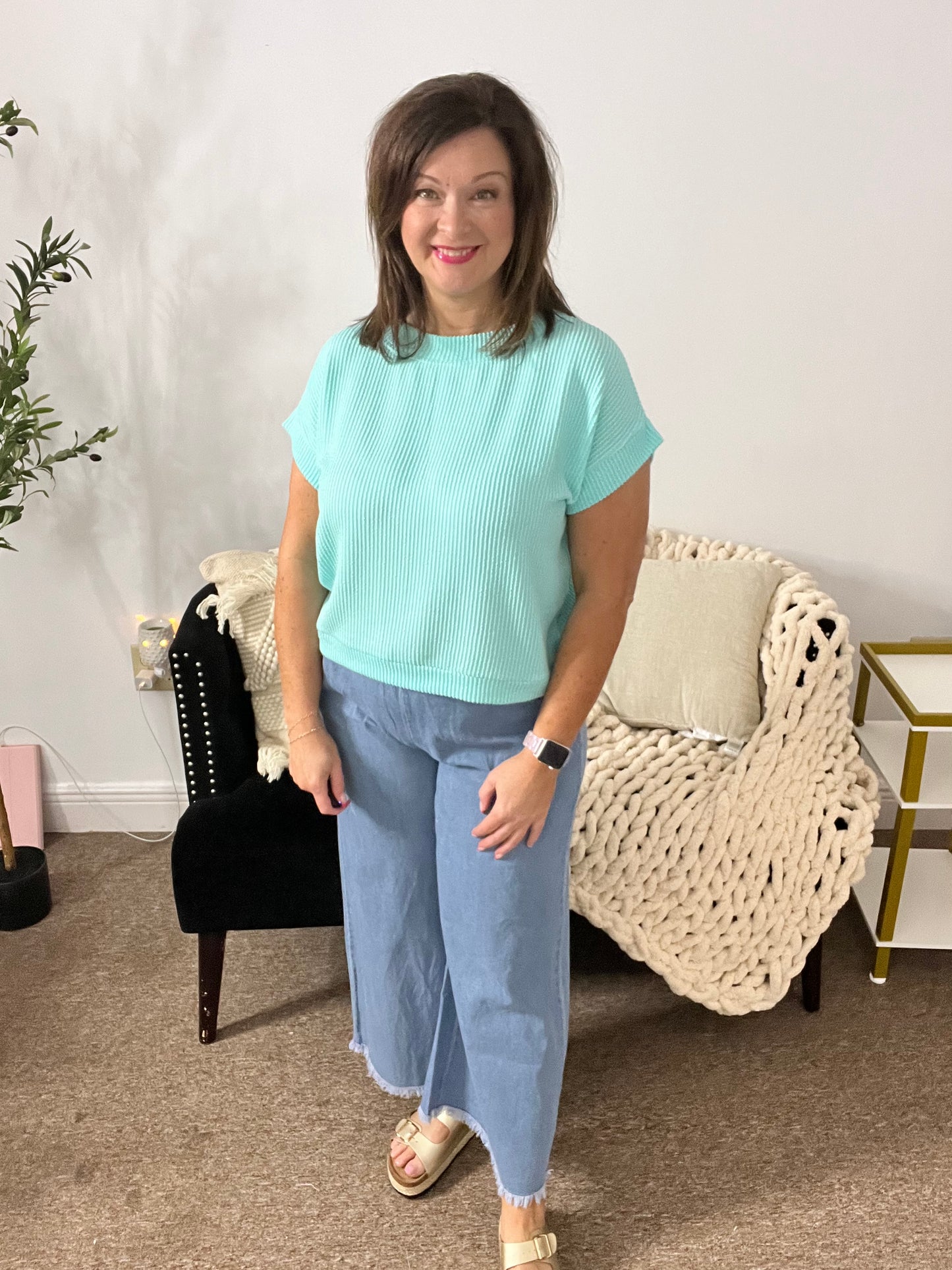 The Essential Ribbed Cap Sleeve Top