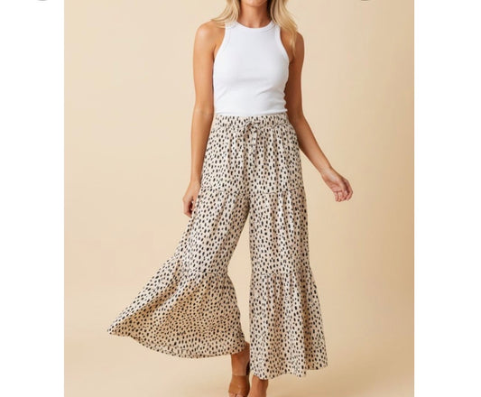 Easy Breeze Spotted Wide Leg Pants