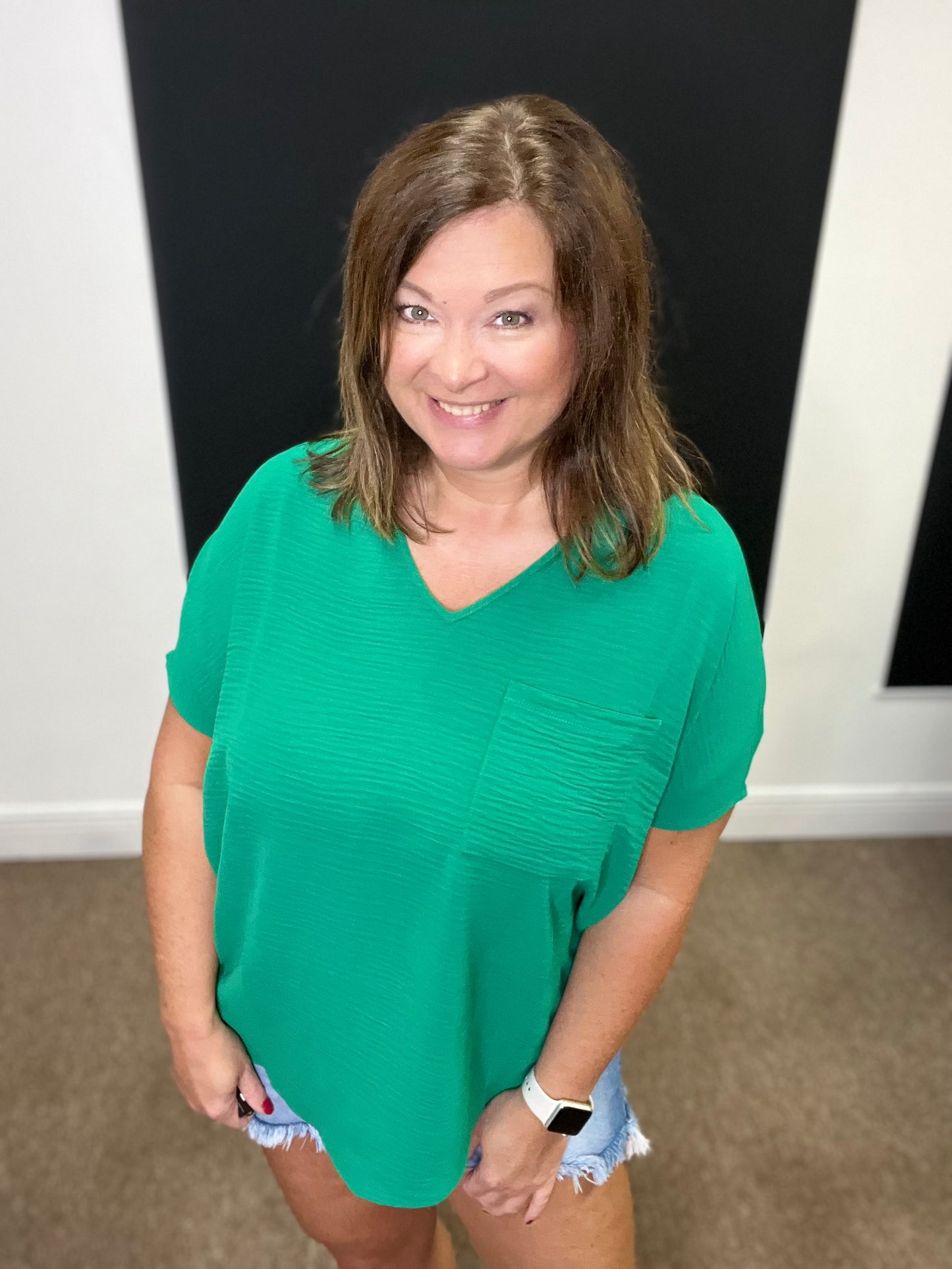 Air Flow Top, Kelly Green