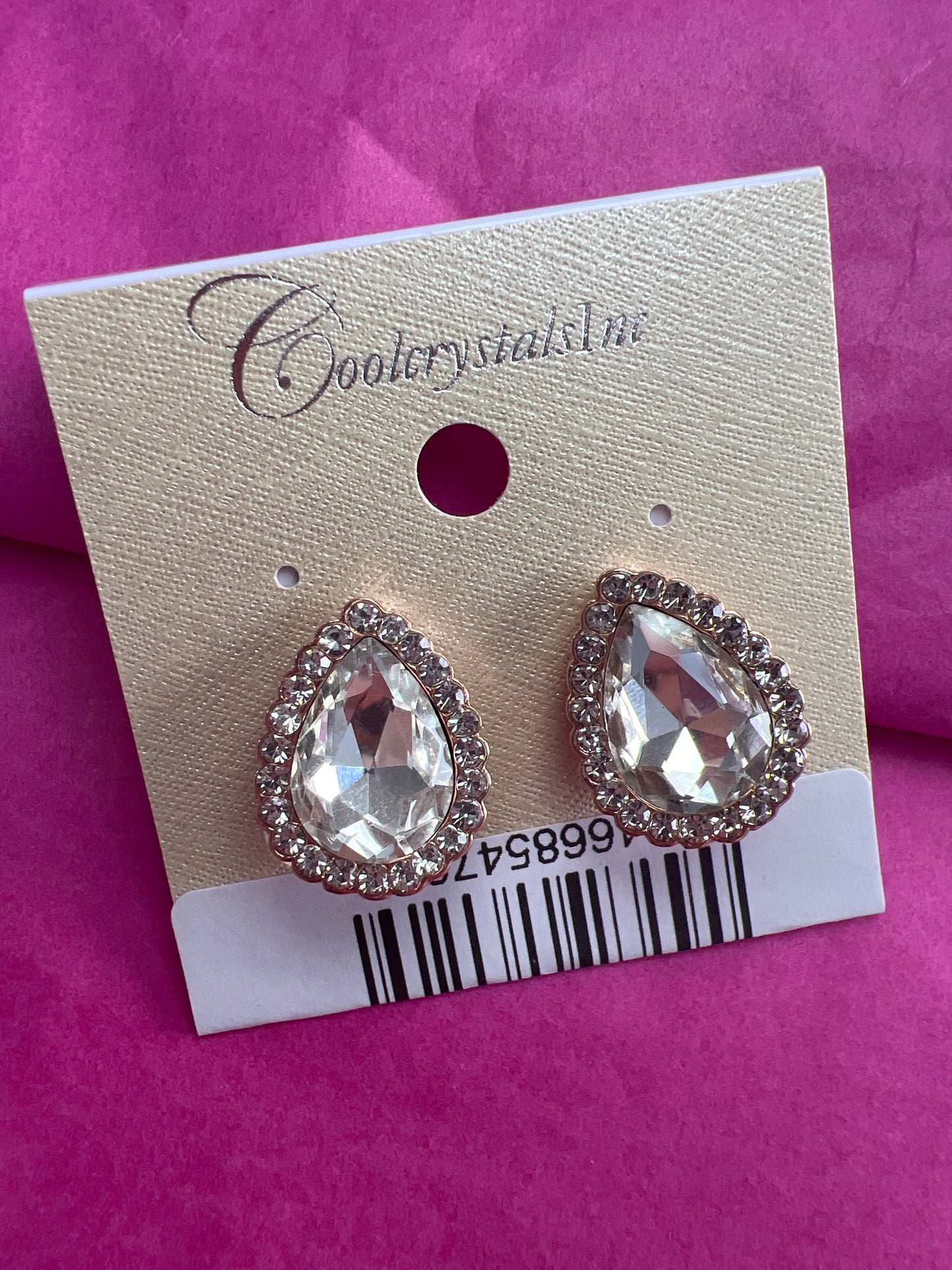 Wedding Earrings Rose Gold Plating Wire post- 25294w600