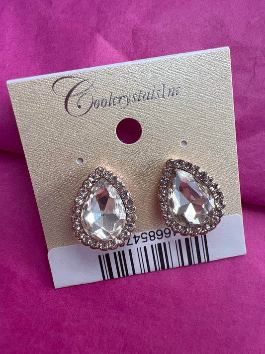 Wedding Earrings Rose Gold Plating Wire post- 25294w600