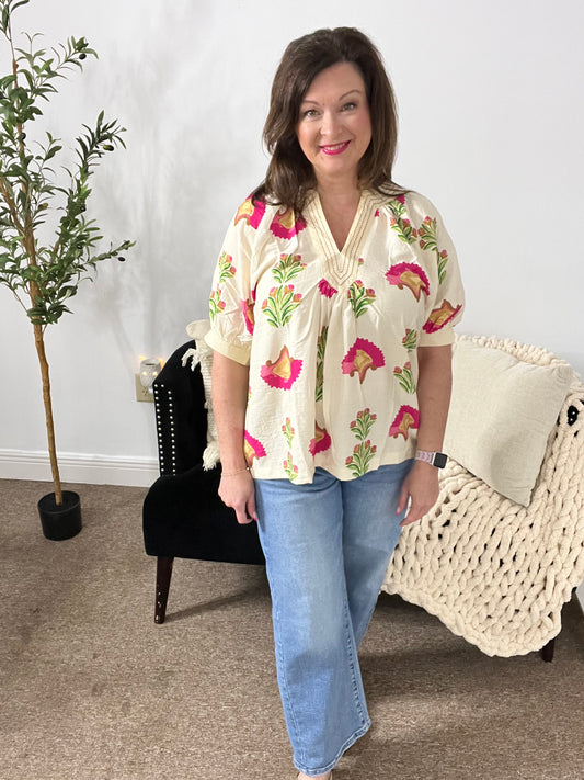 Southern Bloom Top