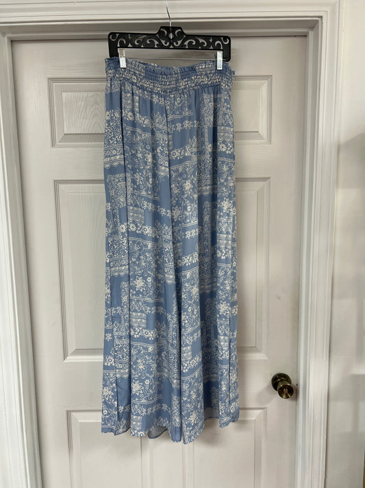 Smocked Waist Patchwork Pants