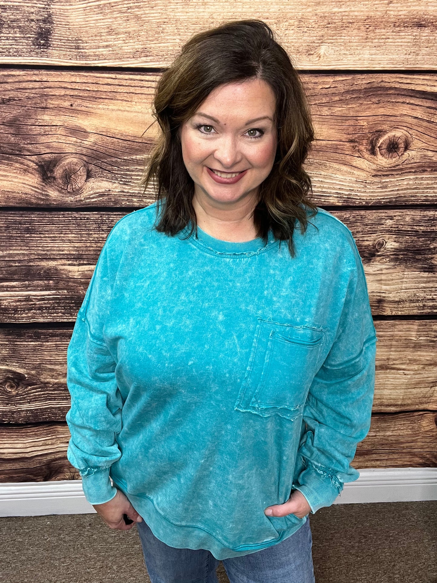 Acid Wash Pullover Small-XL