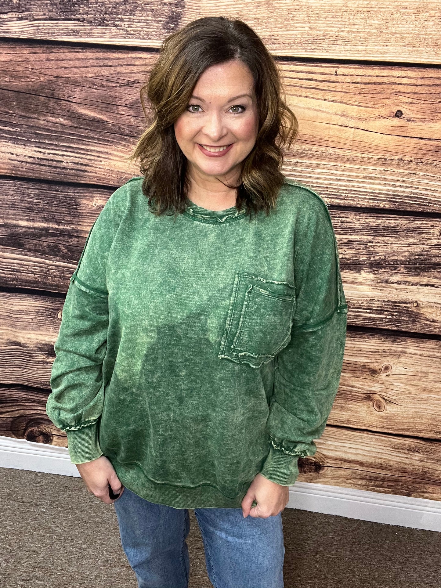 Acid Wash Pullover Small-XL