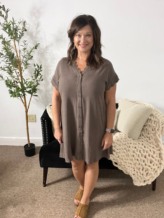 Simply Chic Shirt Dress