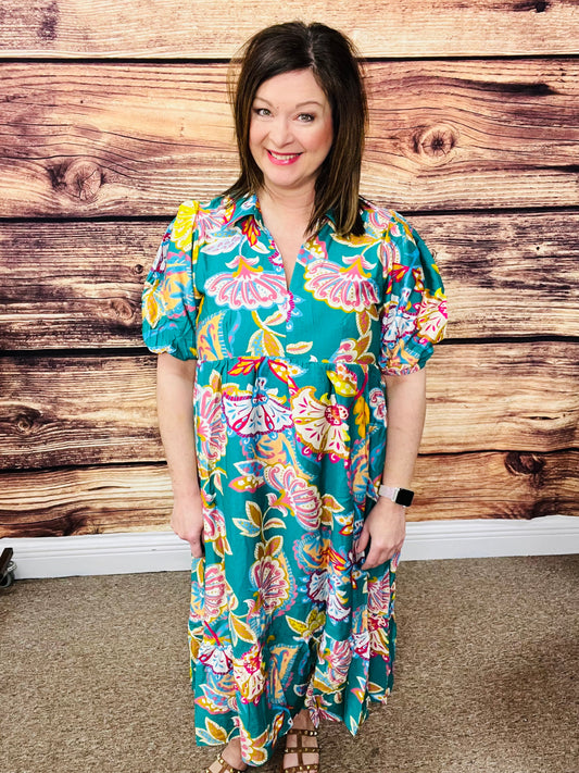 The Paisley Harmony Maxi Dress