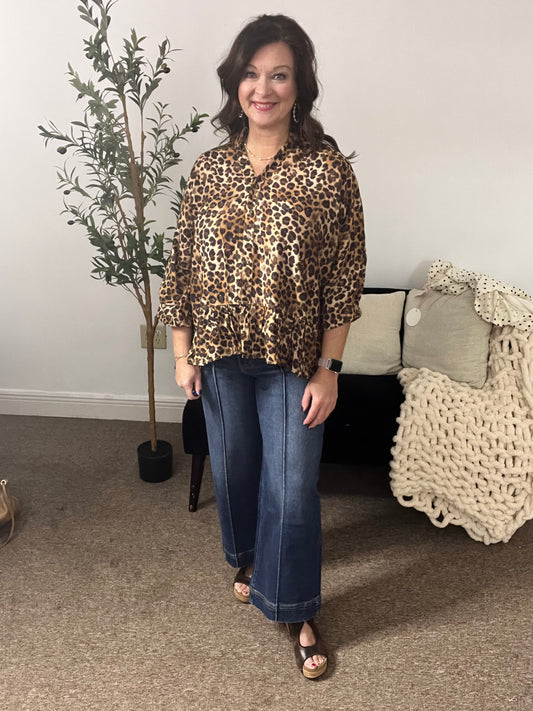 Wild Side Ruffle Top