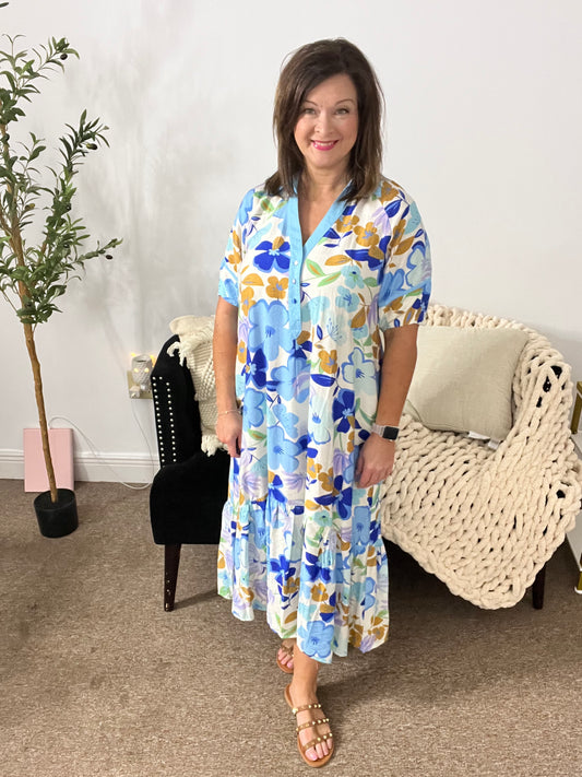 Blue Skies & Blooms Dress