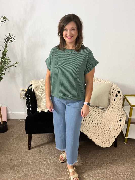 The Essential Ribbed Cap Sleeve Top