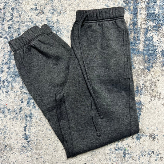 Plus Acid Wash Fleece Sweatpants with Pockets, Black