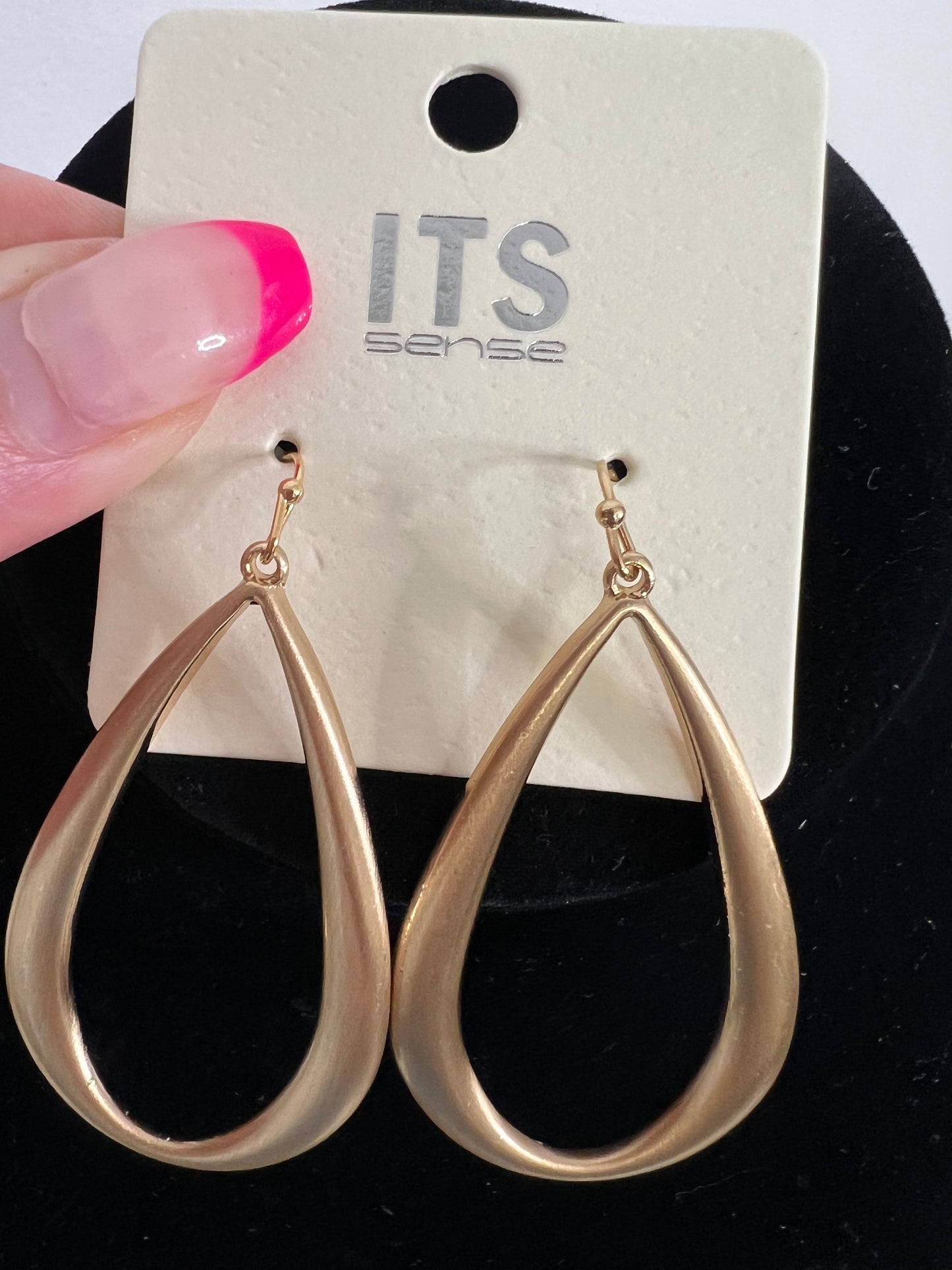 Teardrop Fish Hook Earrings
